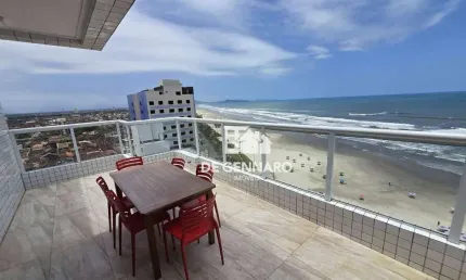 Cobertura com 3 dormitórios, 143 m² por R$ 1.500.000 - Maracanã - Praia Grande/SP