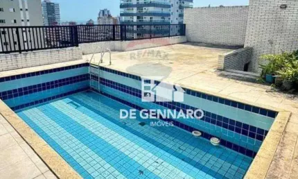 Cobertura tríplex, Canto do Forte, 3 suítes, área gourmet, Piscina Privativa, 3 vagas de garagens, Próximo do Mar