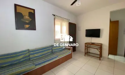 Locação definitiva, Praia Grande Canto do Forte, 1 dormitório Mobiliado, com 1 suíte