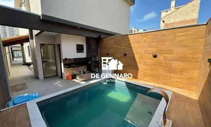 Casa em condomínio fechado com 3 quartos à venda na Rua Raja Atique, Balneário Maracanã, Praia Grande