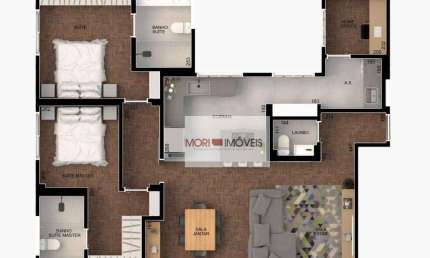 Apartamento com 3 dormitórios para alugar, 120 m² por R$ 6.350,00/mês - Higienoplois - São Paulo/SP