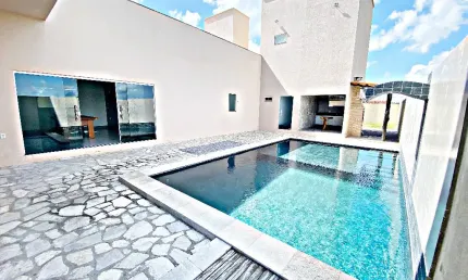 Maravilhosa casa a venda - 3 suítes - 650 m² - fazenda real 1/2 -
