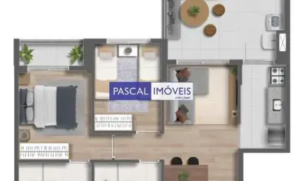 Apartamento com 2 quartos à venda na Avenida Santa Catarina, 1374, Vila Mascote, São Paulo, 57 m2 por R$ 599.000