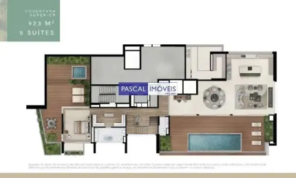 Cobertura com 5 quartos à venda na Rua Bueno Brandão, 257, Vila Nova Conceição, São Paulo, 923 m2 por R$ 60.501.447