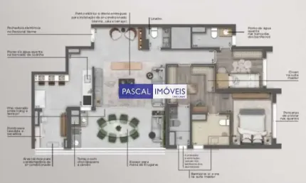 Apartamento com 2 quartos à venda na João de Sousa Dias, 939, Campo Belo, São Paulo, 109 m2 por R$ 1.800.000