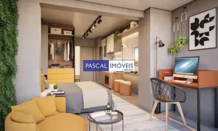 Apartamento com 1 quarto à venda na avenida padre antônio josé dos santos, 42, brooklin, são paulo, 26 m2 por r$ 404.000