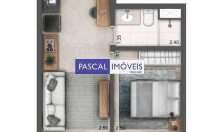 Apartamento com 1 quarto à venda na Rua Doutor Bacelar, 780, Vila Clementino, São Paulo, 42 m2 por R$ 850.000