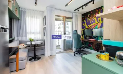 Apartamento com 1 quarto à venda na otavio tarquinio de sousa, 1152, campo belo, são paulo, 24 m2 por r$ 420.000