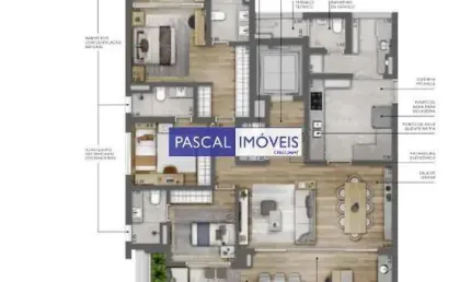 Apartamento com 3 quartos à venda na rua constantino de sousa, 533, campo belo, são paulo, 154 m2 por r$ 3.516.200
