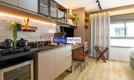 Apartamento com 1 quarto à venda na Rua Mário Amaral, 311, Paraíso, São Paulo, 21 m2 por R$ 450.000