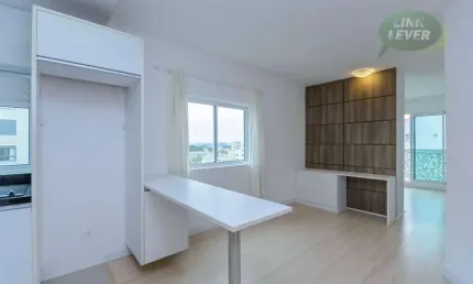Studio com 1 dormitório para alugar, 33 m² por r$ 2.355,15/mês - bacacheri - curitiba/pr