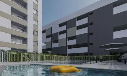 Vende-se apartamento à 400 metros do mar em Itapoá/SC - Área de lazer completa