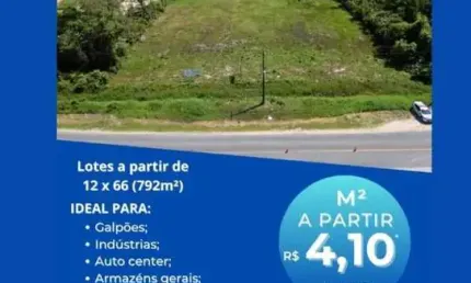Terreno para alugar, 792 m² por R$ 3.100,00/mês - Barra do Saí - Itapoá/SC