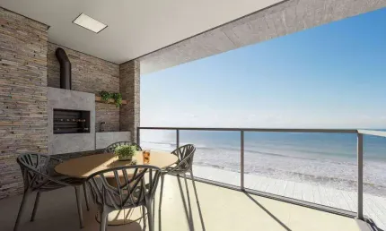 Apartamento FRENTE MAR na Praia Brava de Itajaí, 3 suites com 3 vagas