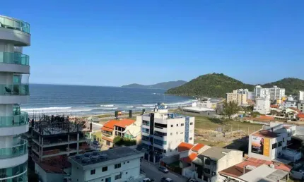 Brava beach, apartamento novo na praia brava, com 1 suítes + 2 demi e 3 vagas.
