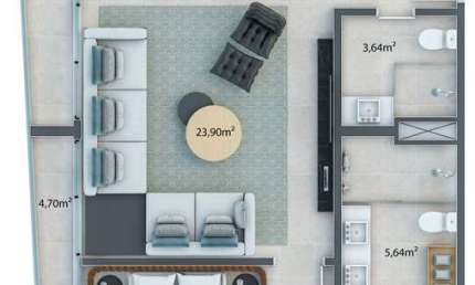 Apartamento com 1 quarto à venda na Rua Neo Alves Martins, Zona 01, Maringá