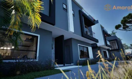 Sobrado com 3 dormitórios à venda, 125 m² por R$ 1.090.000,00 - Água Verde - Curitiba/PR