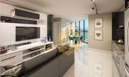Apartamento com VISTA MAR e 1 dormitório à venda, Centro - Itapema/SC