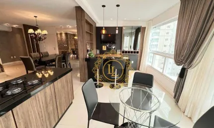 Apartamento mobiliado com 3 suítes à venda, 137 m² - Meia Praia - Itapema/SC