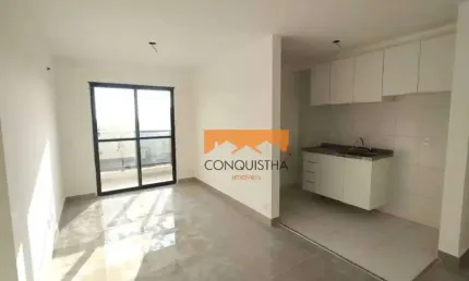 Apartamento com 2 dormitórios para alugar, 57 m² por R$ 3.490,91/mês - Jardim - Santo André/SP