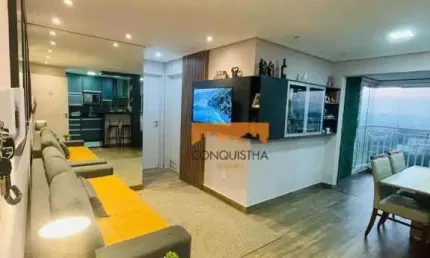 Apartamento com 2 dormitórios à venda, 70 m² por R$ 629.000,00 - Vila Valparaíso - Santo André/SP