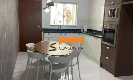 Sobrado com 3 dormitórios à venda, 138 m² por r$ 729.000,00 - vila pires - santo andré/sp