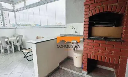Cobertura em prédio baixo com elevador, com 3 dormitórios e 2 vagas à venda, 167 m² por R$ 675.000 - Rudge Ramos - São Bernardo do Campo/SP