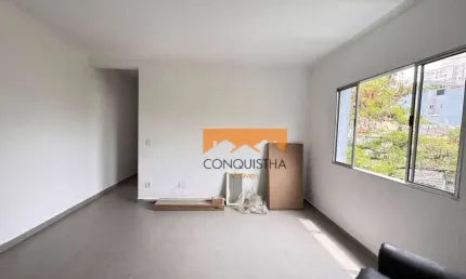 Apartamento com 2 dormitórios para alugar, 60 m² por R$ 2.354,81/mês - Vila Valparaíso - Santo André/SP