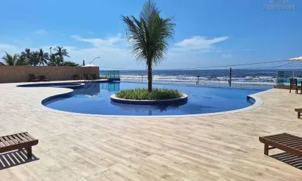 Apartamento 2 dormitórios sendo 1 suíte no no centro de Itanhaém
