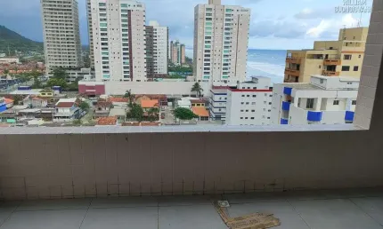 Oportunidade apartamento com sacada vista mar e vista morro- mongagua-sp