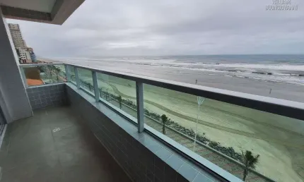 Apartamento espetacular 3 dormitórios sendo 1 suíte frente mar – mongaguá