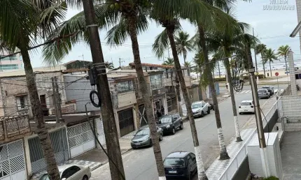 Seu lugar no litoral: conforto, vista e lazer a 50 metros do mar da V. Mirim