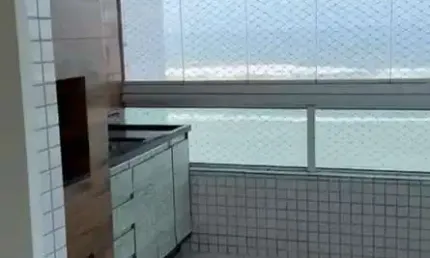 Lindo apartamento com 3 quartos frente mar em praia grande!