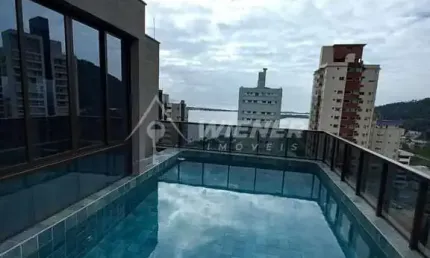 Cobertura c/ piscina, vista mar, 3 suítes,  2 vags, fazenda, itajaí - sc