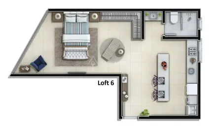 Fazenda, loft, novo,  + 1 vaga de garagem, fazenda, itajaí - sc