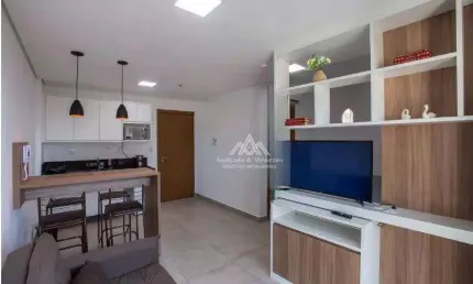 Flat com 1 dormitório para alugar, 37 m² por R$ 2.737,44/mês - Jardim Botânico - Ribeirão Preto/SP