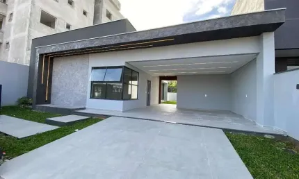 Casa térrea moderna à venda com 3 quartos sendo 1 suíte no bairro três rios do norte