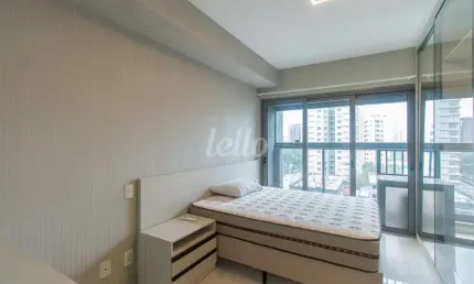 Apartamento com 1 quarto para alugar na avenida cotovia, --, indianópolis, são paulo, 24 m2 por r$ 4.000