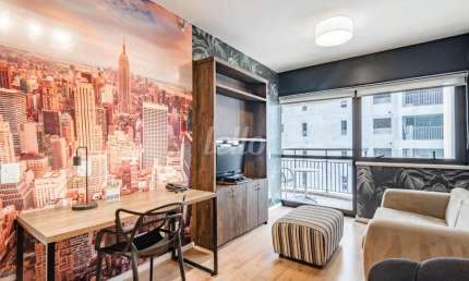 Flat com 1 quarto para alugar na Rua Tenente Negrão, --, Itaim Bibi, São Paulo, 38 m2 por R$ 6.000