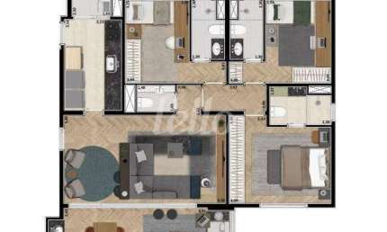 Apartamento com 3 quartos para alugar na Rua Vicente Romano, --, Parque da Mooca, São Paulo, 116 m2 por R$ 7.800