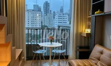 Apartamento com 1 quarto para alugar na rua francisco leitão, --, pinheiros, são paulo, 35 m2 por r$ 3.500
