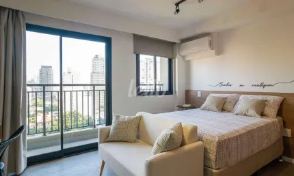 Apartamento com 1 quarto para alugar na rua ministro godói, --, perdizes, são paulo, 26 m2 por r$ 3.300