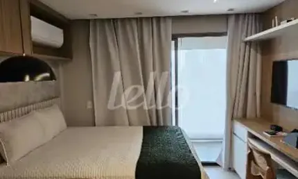 Apartamento com 1 quarto para alugar na avenida santo amaro, --, santo amaro, são paulo, 27 m2 por r$ 3.700