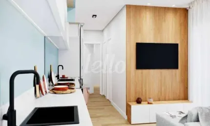 Apartamento com 1 quarto à venda na Rua Artur Bernardes, 125, Vila Invernada, São Paulo, 25 m2 por R$ 216.000