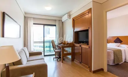Flat com 1 quarto à venda na Rua Guararapes, 1911, Brooklin Paulista, São Paulo, 40 m2 por R$ 362.000
