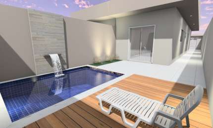 Casa nova á venda em Itanhaém , com ou sem piscina .