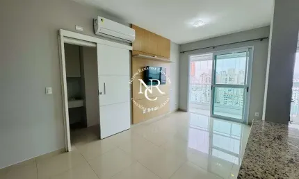 Apartamento para alugar com 1 suíte e vaga demarcada em santos-sp