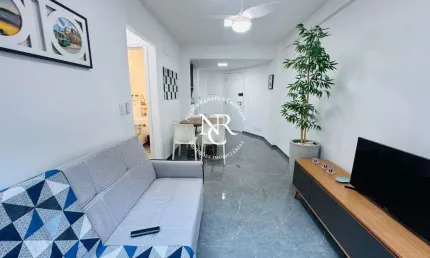 Apartamento para alugar com 01 suíte e vaga de garagem no Marapé em Santos