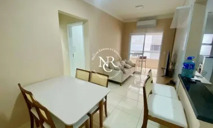 Apartamento na aviação na praia grande com 02 dormitórios e lazer