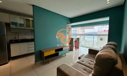 Apartamento em santos com 01 quarto e lazer no josé menino